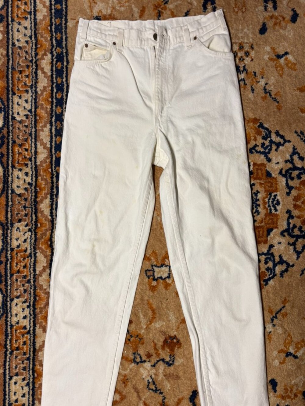 Vintage White Levi's 550 90s Jeans 36x32